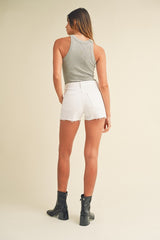 Samantha White Denim Shorts