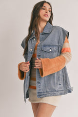 Rough Rider Sleeveless Denim Jacket