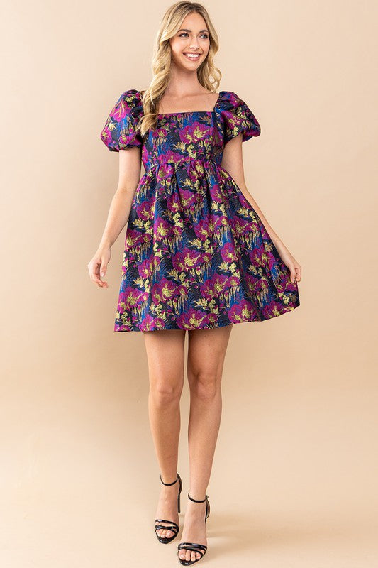 Living A Fairytale Floral Mini Dress