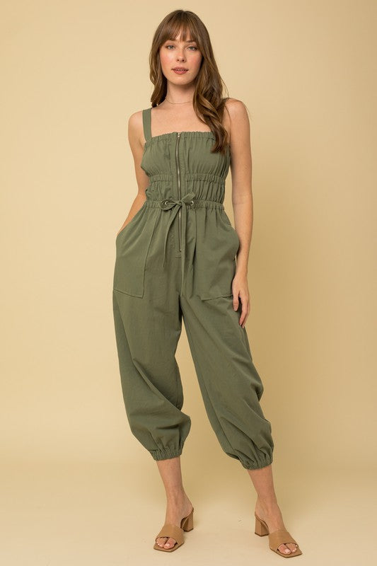 Hampton Utility Zip Up Jumpsuit