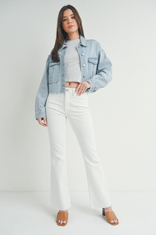 Selena Crop Denim Jacket