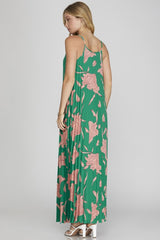 Vacay Mode Pleated Maxi Dress