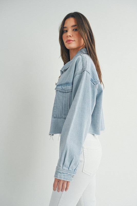 Selena Crop Denim Jacket