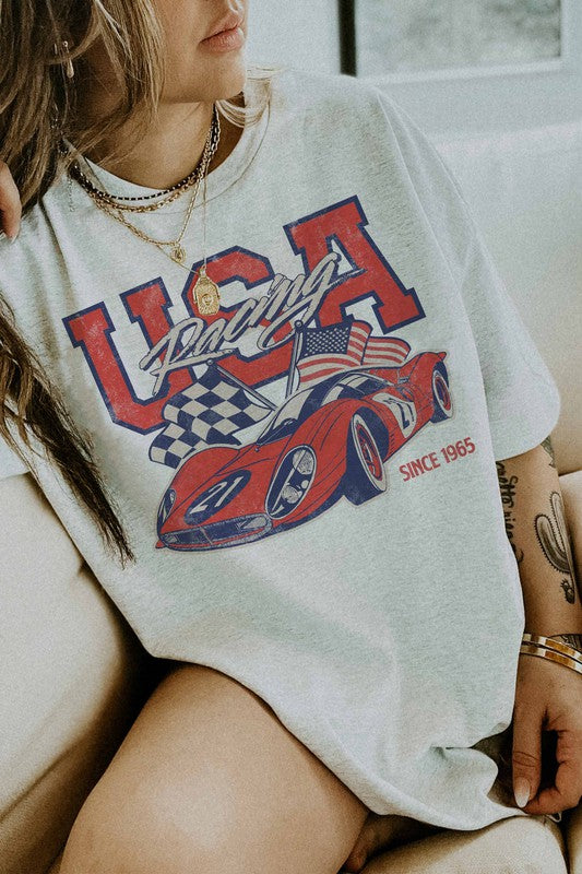 USA Racing Graphic Tee