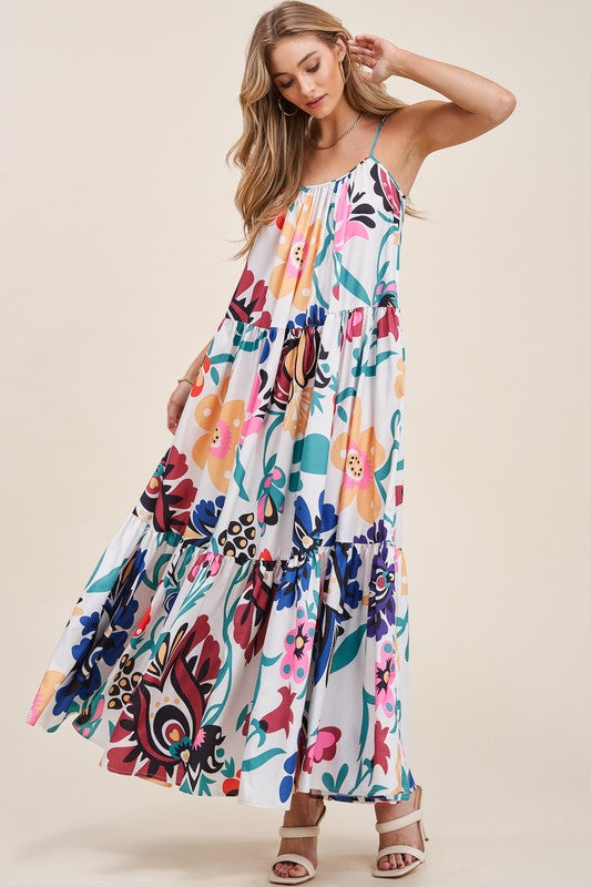 Sandy Toes Printed Maxi Dress