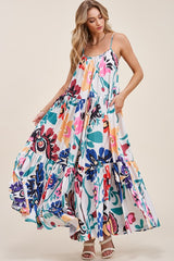 Sandy Toes Printed Maxi Dress