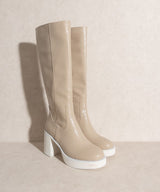 Juniper Beige Tall Chunky Boot