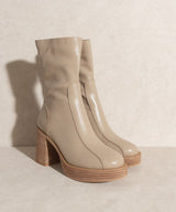 Josephine Faux Leather Latte Boot