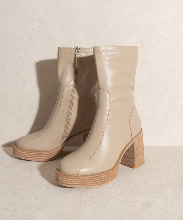 Josephine Faux Leather Latte Boot