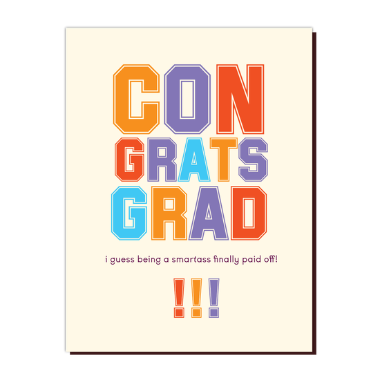 Congrats GRAD Greeting Card